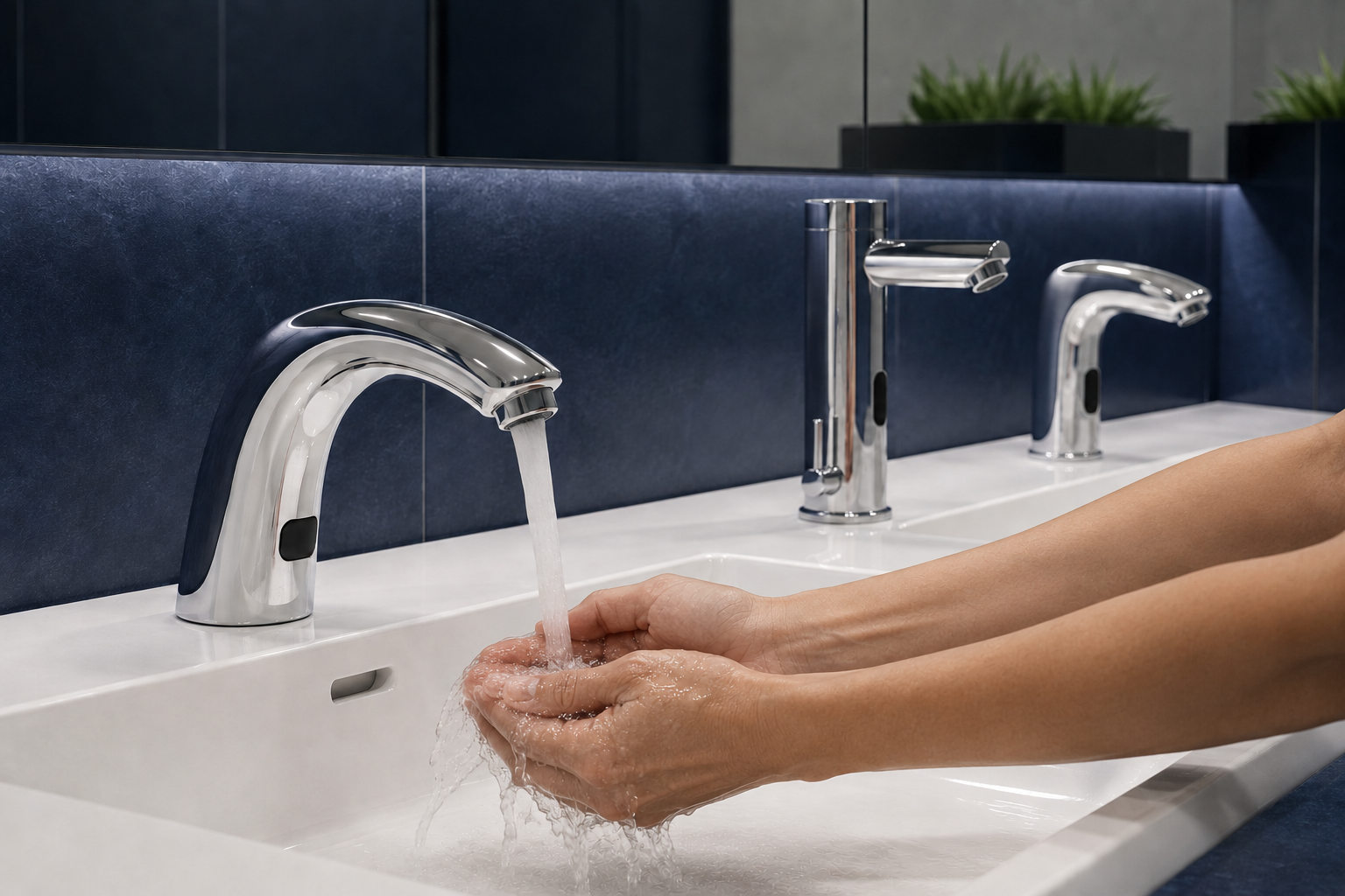 Automatic sensor taps