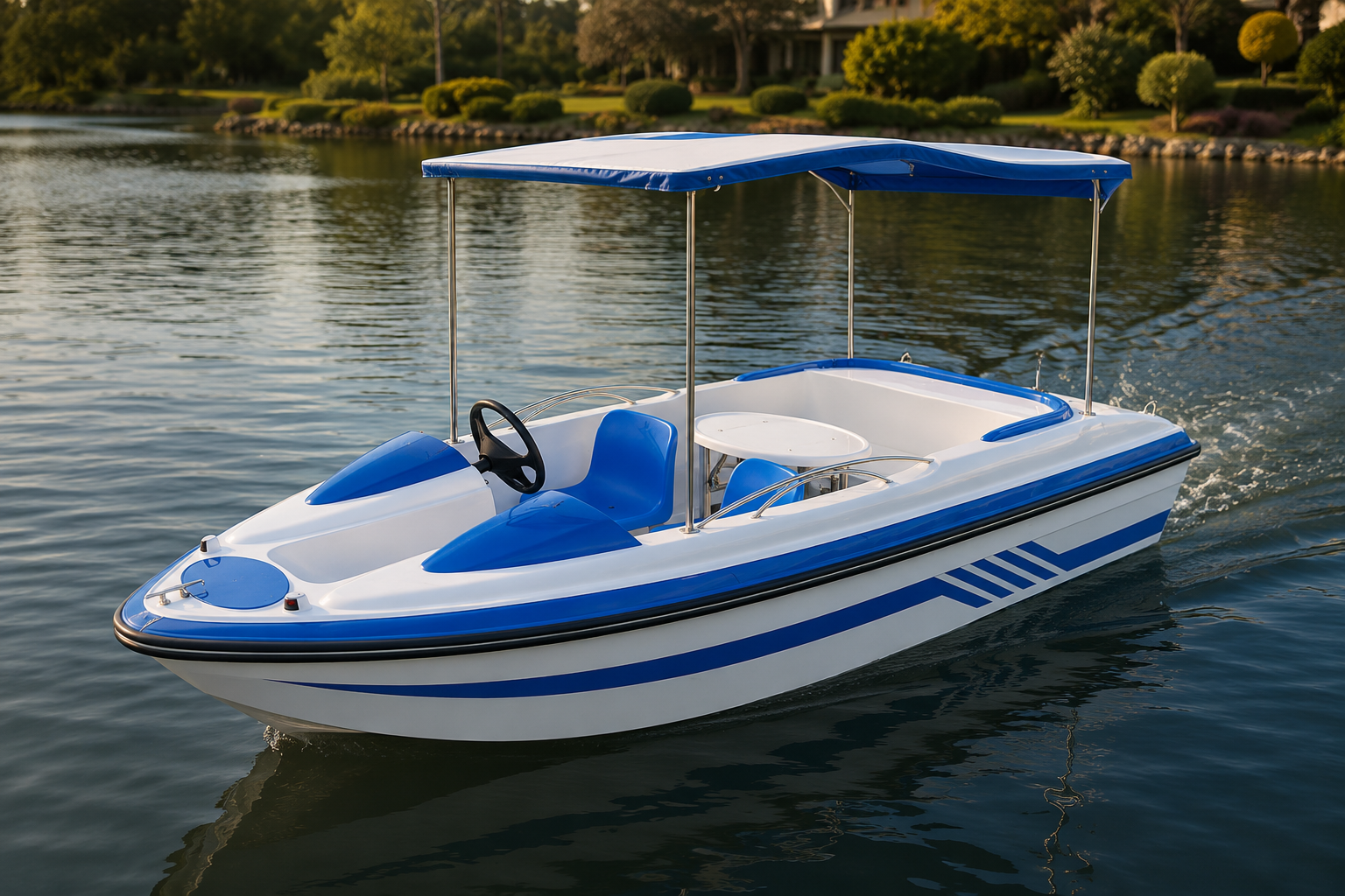 Electric leisure boat