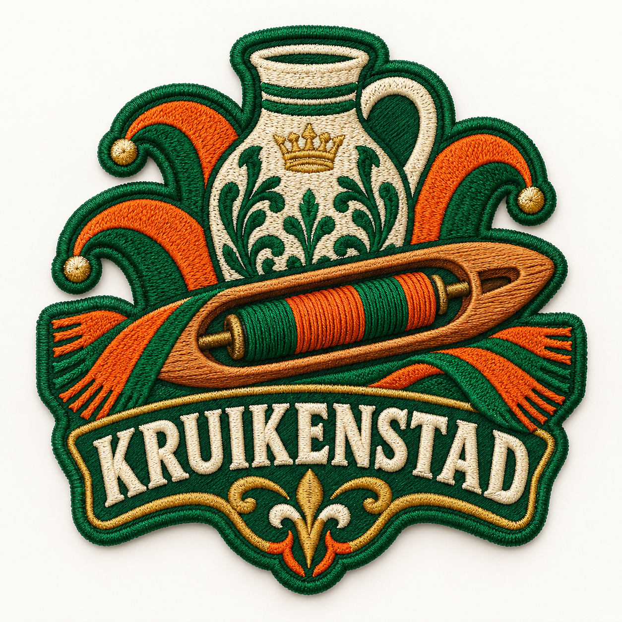 Origineel concept voor een Kruikenstad carnavalsembleem