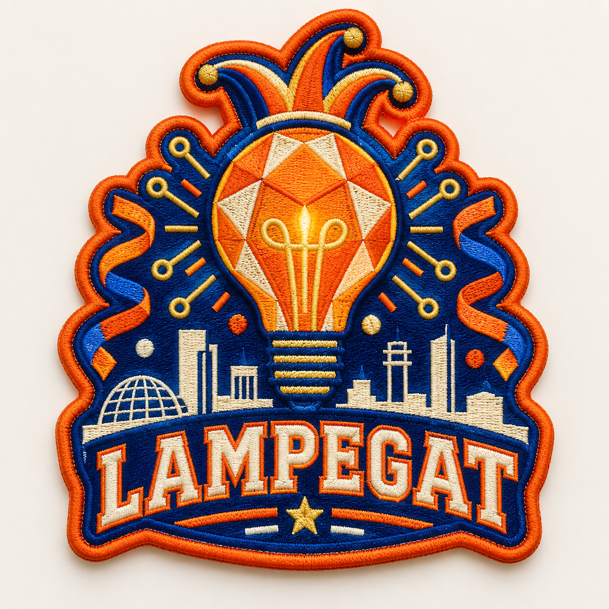 Origineel concept voor een Lampegat carnavalsembleem