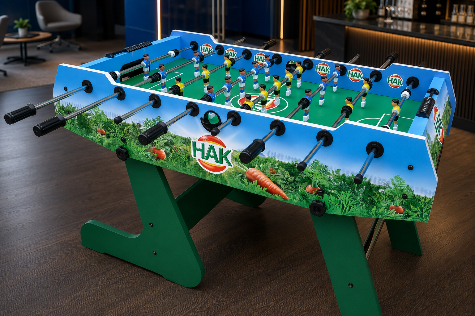 HAK custom branded foosball table